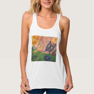 watercolor fantasy illustration woman goddess life linne med racerback