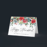 Watercolor Festive Blommigt Garland Lycklig Hanukk Helgkort<br><div class="desc">Vattenfärgsvisitiv Blommigt Garland Lycklig Hanukah-kort | Skicka Hanukkah hälsning till familj och vänner med detta blommigt Hanukkah-kort. Den har vattenfärgillustrationer ro,  poinsettias,  hollies,  gräs nål,  pinekoner och andra festaccenter. Anpassa det här botaniska helgdag genom att lägga till egna texter och foton.</div>