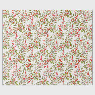Watercolor Festive Christmas Hollies Presentpapper