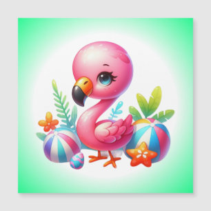 Watercolor Flamingo Tecknad Clipart