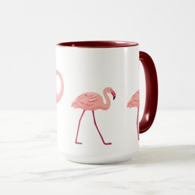 Watercolor Flamingos Mugg (Framsida höger)