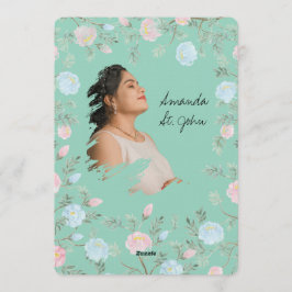 Watercolor Floral Baby Shower Invitation Inbjudningar