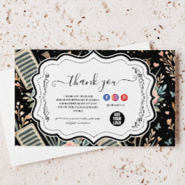 Watercolor Floral Lash Artist Tack Kort