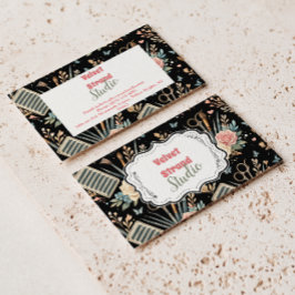 Watercolor Floral Lash Artist Visitkort