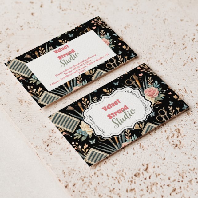 Watercolor Floral Lash Artist Visitkort (Skapare uppladdad)