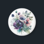 Watercolor floral  magnet<br><div class="desc">Beautiful Purple flowers,  perfect for any occasion</div>