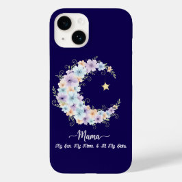 Watercolor Floral Moon Mama