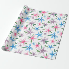 Watercolor floral presentpapper
