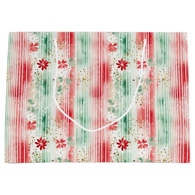 Watercolor Floral Striped Holiday (Framsidan)