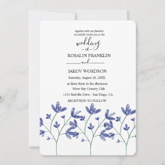 watercolor floral wedding Invitation Inbjudningar