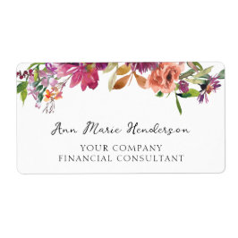 Watercolor Floral Wildflowers Fraktsedel