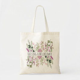 Watercolor Flower Raising WildblommGirl Mamma Gift Tygkasse