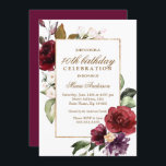 Watercolor Flowers Womans 40:e födelsedagen Party Inbjudningar<br><div class="desc">Watercolor Flowers Womans 40:e födelsedagsinbjudan Se matchande samling i nisch- och nest store</div>
