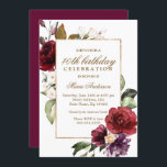 Watercolor Flowers Womans 40:e födelsedagen Party Inbjudningar<br><div class="desc">Watercolor Flowers Womans 40:e födelsedagsinbjudan Se matchande samling i nisch- och nest store</div>