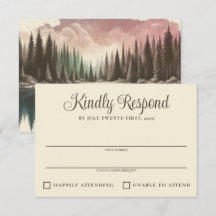 Watercolor Forest Bröllop