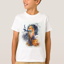 Watercolor Fox Halloween T Shirt