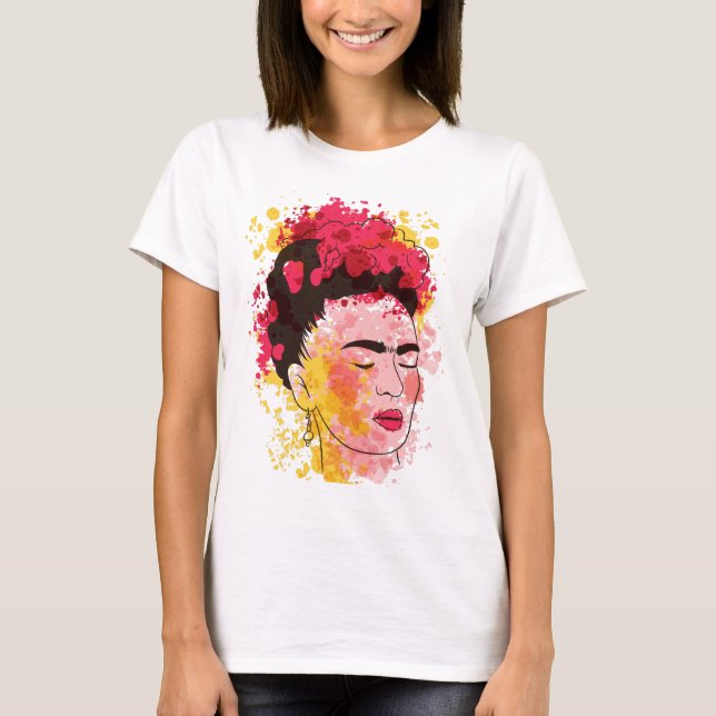 Watercolor Frida T Shirt (Framsida)