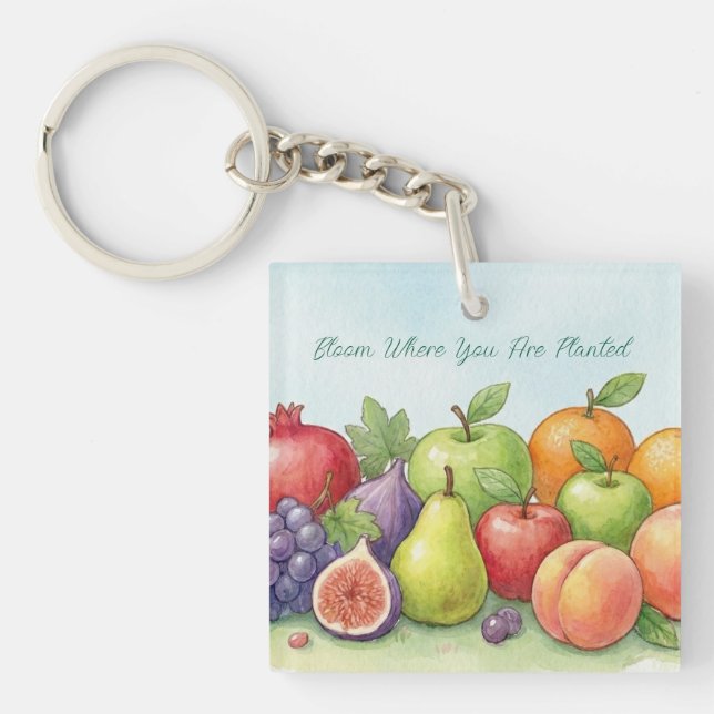 Watercolor Fruit Abundance, Tu Bishvat Background (Framsidan)
