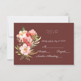 Watercolor Garden Bukett med rosor OSA Kort