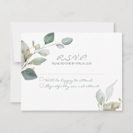 Watercolor Garden WedWedding OSA Kort