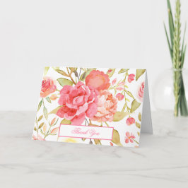 Watercolor Garden WedWedding Tack Kort