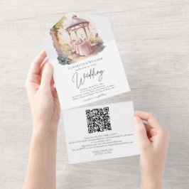 Watercolor Garden WedWedOsa QR-kod