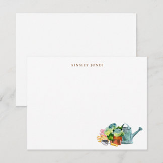 Watercolor Gardening Tools  Tack Kort