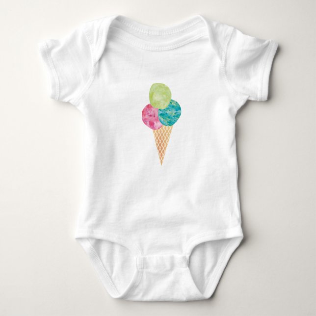 Watercolor gelato baby onsie tee (Framsida)