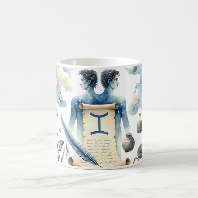 Watercolor Gemini Kaffemugg (Center)