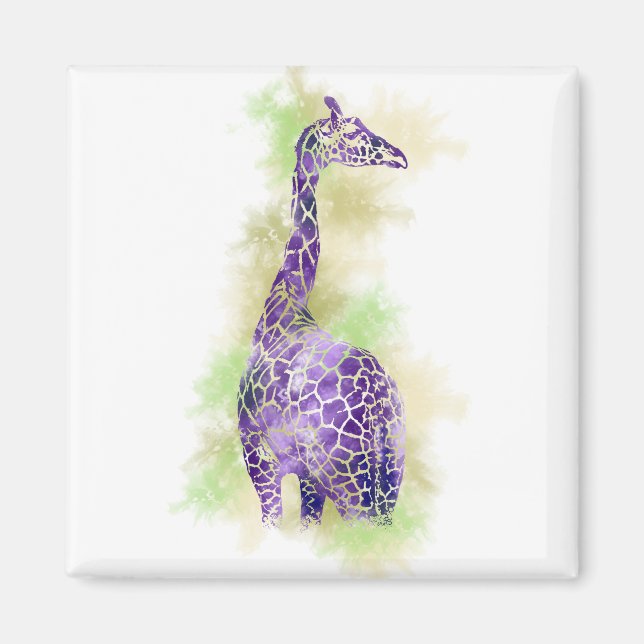 Watercolor Giraffe 1 Magnet (Framsidan)