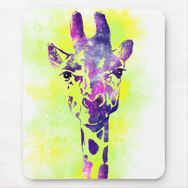 Watercolor Giraffe 2 Musmatta (Framsidan)
