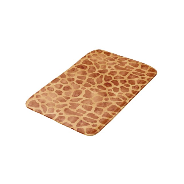 Watercolor Giraffe Print Badrumsmatta (Vinklad)