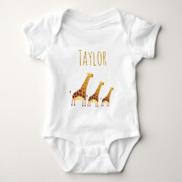 Watercolor Giraffes T Shirt