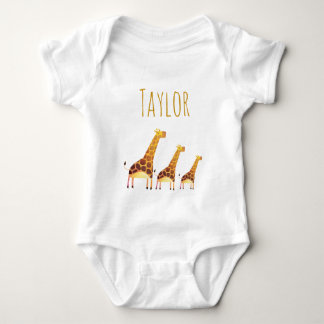 Watercolor Giraffes T Shirt
