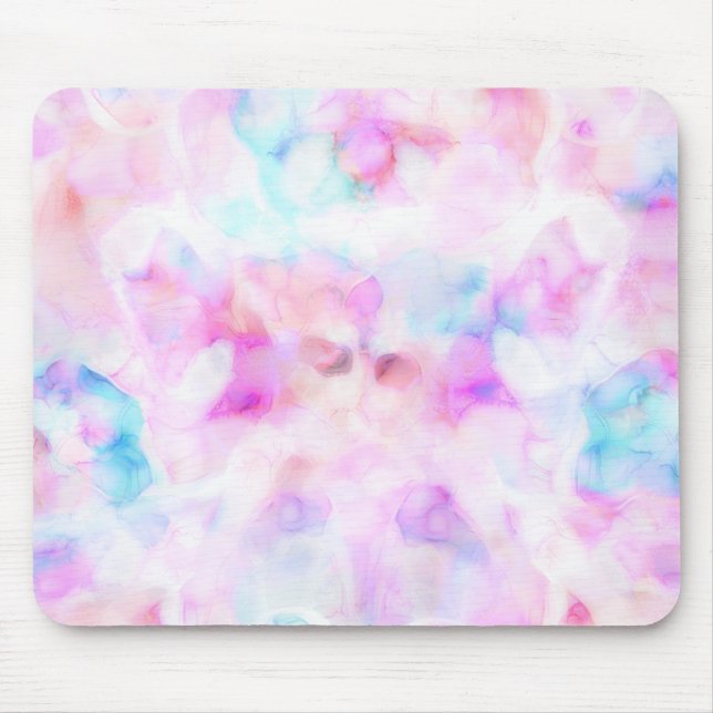 Watercolor Glam Färg Cotton Candy Musmatta (Framsidan)