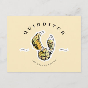 Watercolor Golden Snitch Inbjudan Vykort