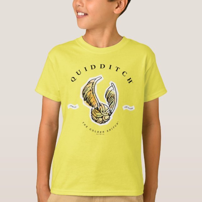 Watercolor Golden Snitch T Shirt (Framsida)