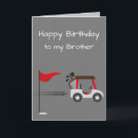 Watercolor Golf Roligt Golf Brother Birthday Rolig Kort<br><div class="desc">Cute Watercolor Golf Golfer Roligt Art för din broders födelsedagskalender för den Perfekt som kärlek golfing</div>