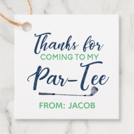 Watercolor Golf-Tack, Märkre Gåvor Etiketter