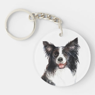 Watercolor Gräns Collie