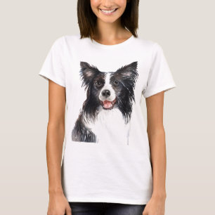 Watercolor Gräns Collie T Shirt