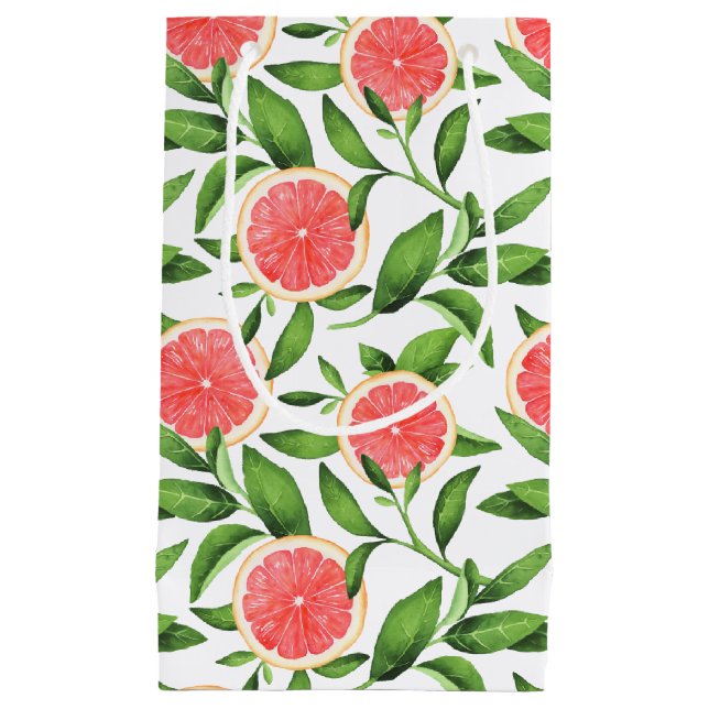 Watercolor Grapefruits och Greenery Mönster (Framsidan)