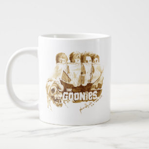 Watercolor Graphic för Goonies Pirat Frakt Jumbo Mugg