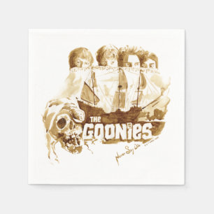 Watercolor Graphic för Goonies Pirat Frakt Pappersservett