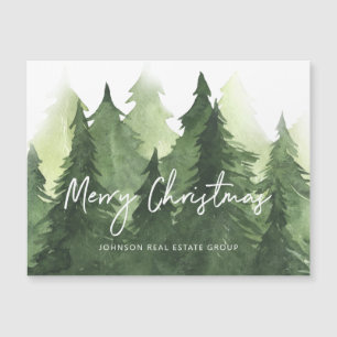 Watercolor Gräs Träd Business God jul