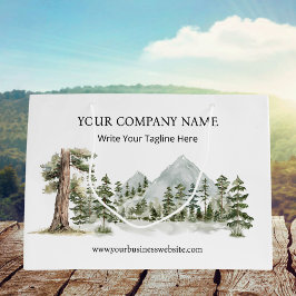 Watercolor Green Forest Outdoor Business