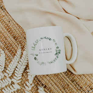 Watercolor Greenery Bridesmaid Frieri Mugg