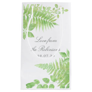 Watercolor Greenery Foliage Bröllop Tack