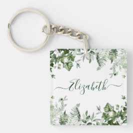 Watercolor Greenery Ivy Sage Ferns Acrylic