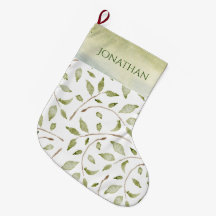 Watercolor Greenery Typography Land Helgdag